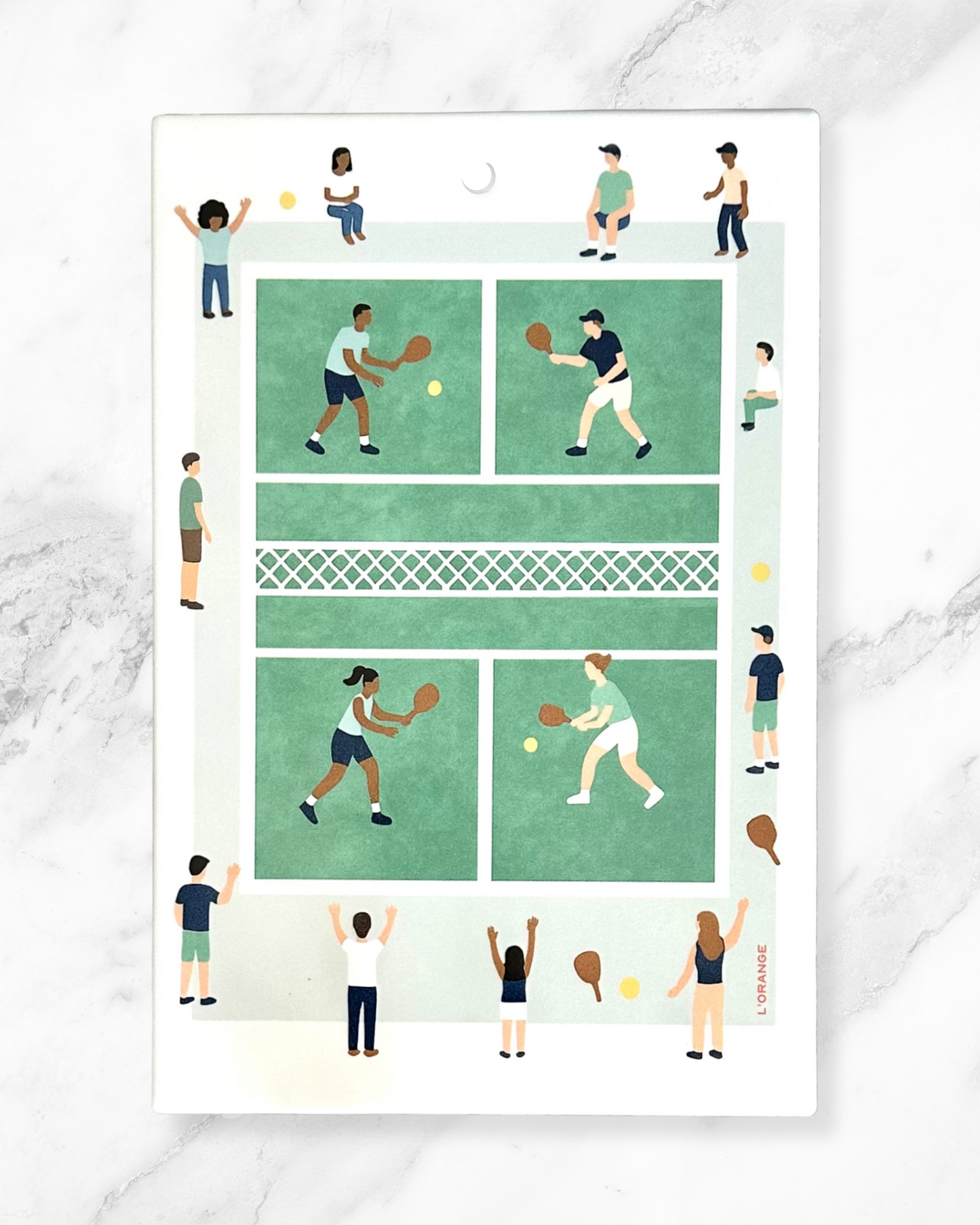 Court & Cheese – Ceramic Pickleball Cheese Board