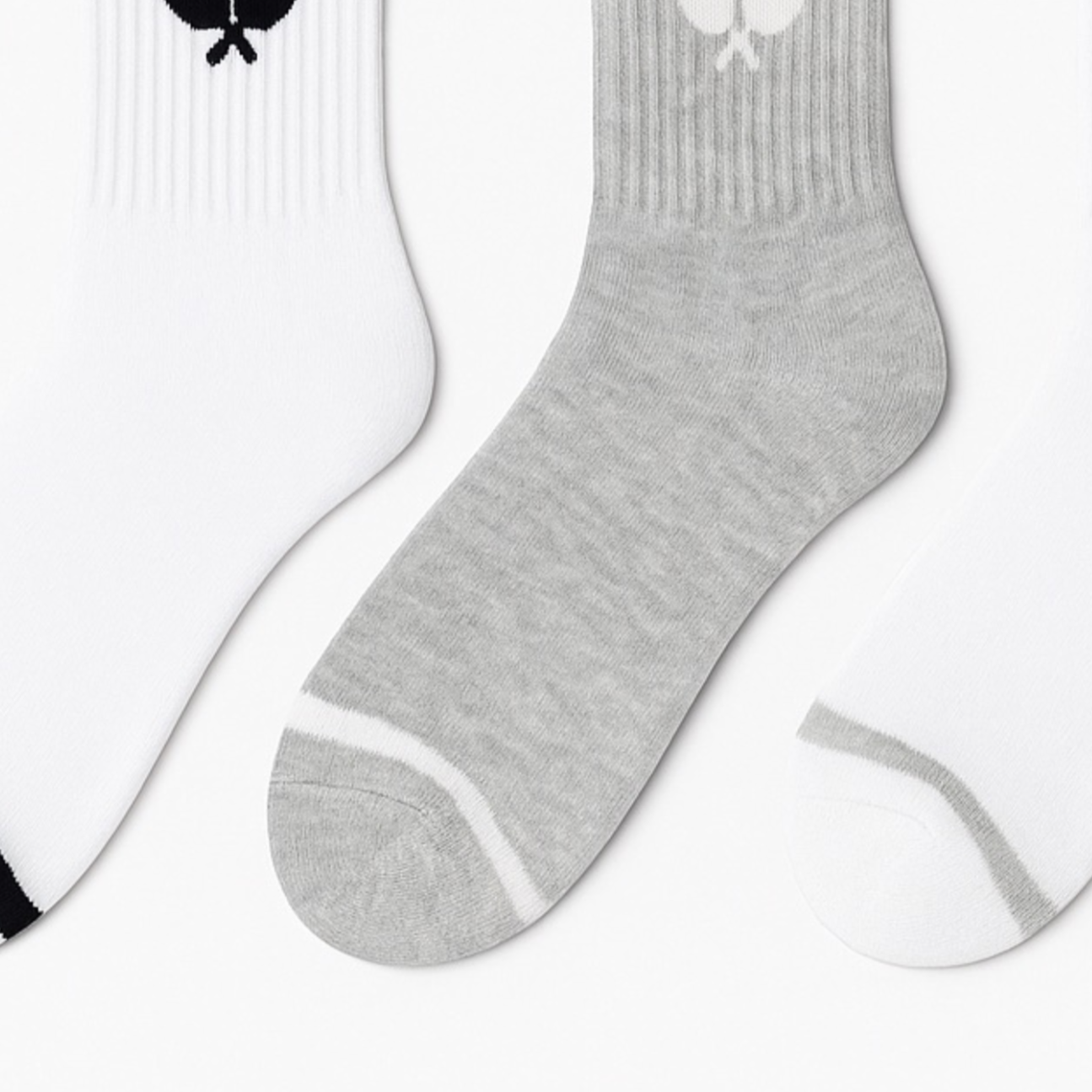 The Pickleball Crew: Premium Varsity Pickleball Socks – Set of 4 Neutral Pairs