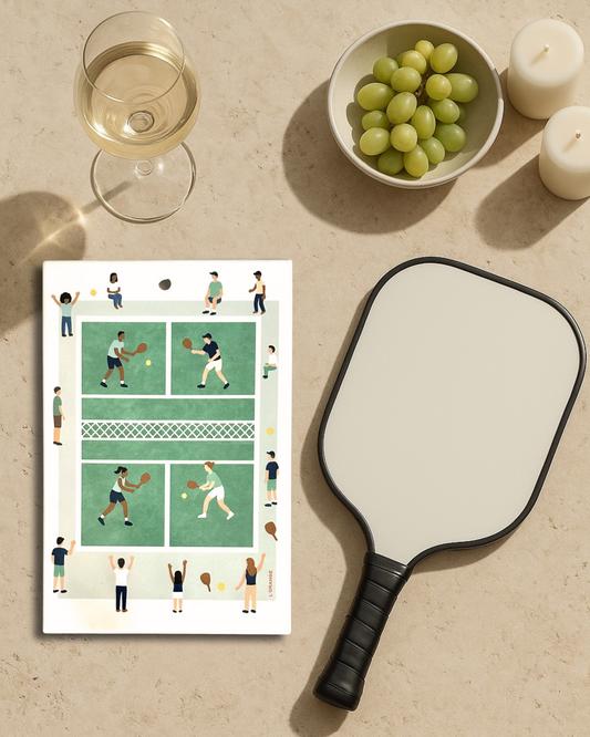 Court & Cheese – Ceramic Pickleball Cheese Board
