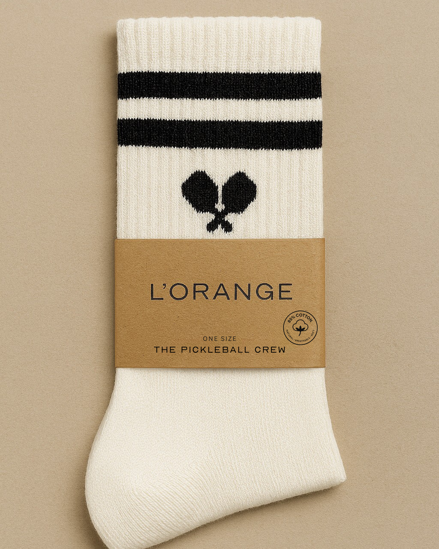 The Pickleball Crew: Premium Varsity Pickleball Socks – Set of 4 Neutral Pairs